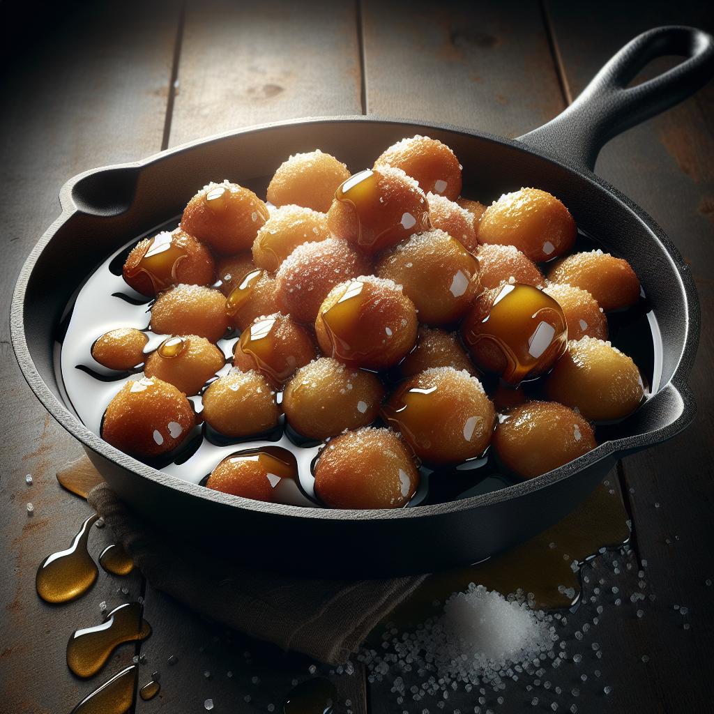 Pignolata con miel