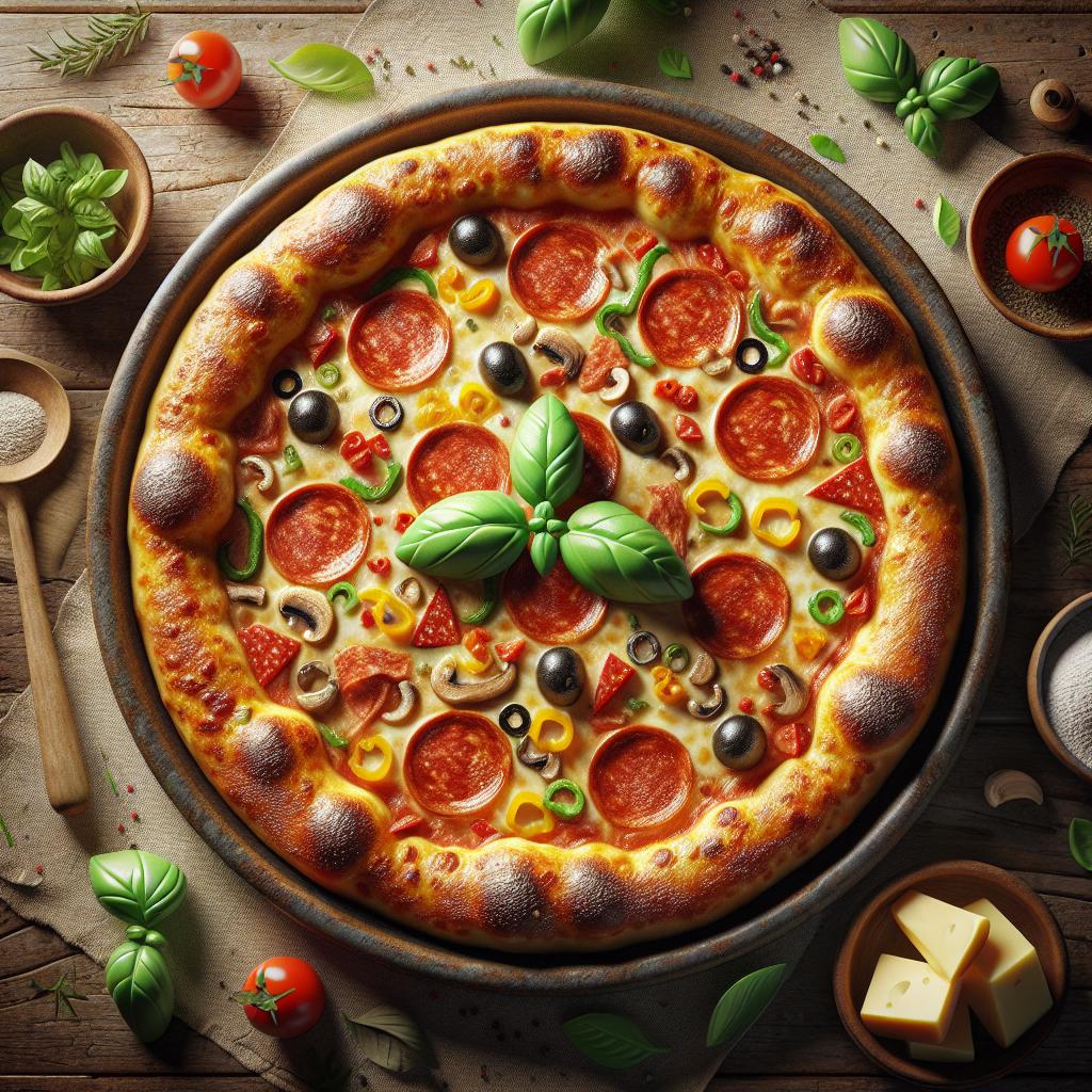 Pizza con bicarbonato