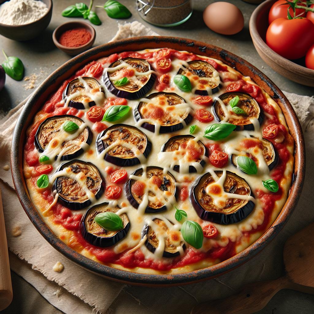Pizzette de berenjenas al horno