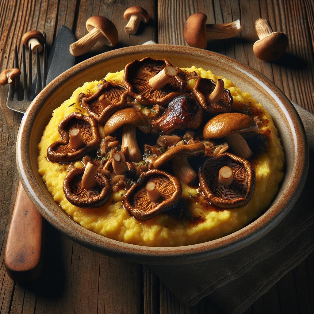 Polenta con Setas Porcini