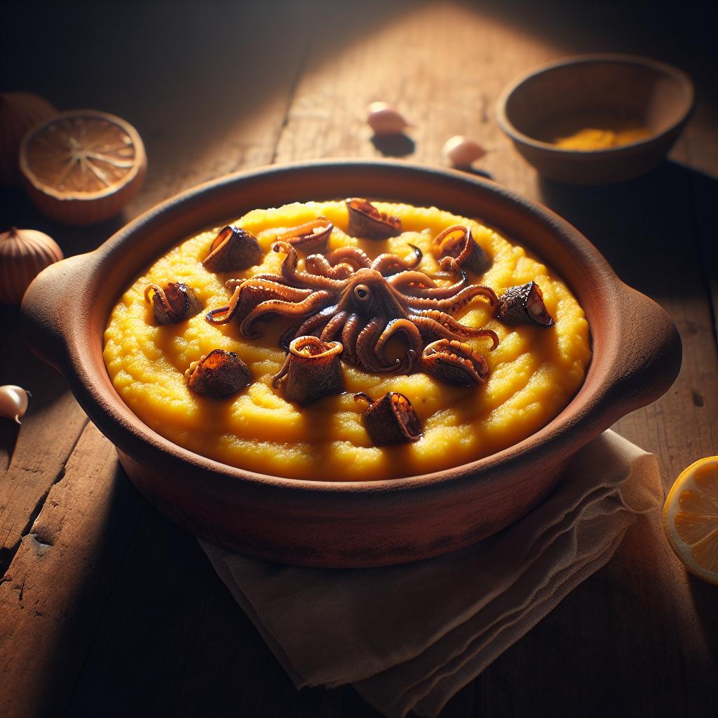 Polenta con las seppiolinas