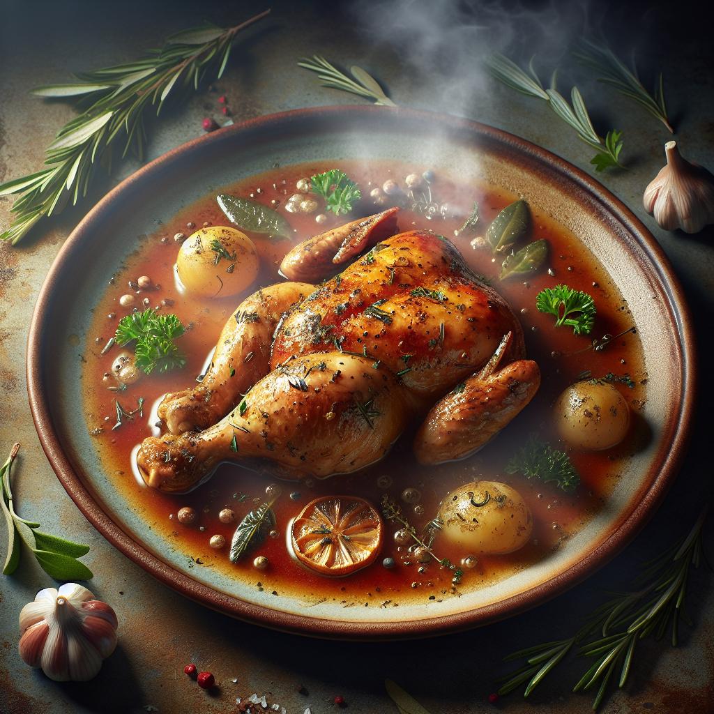 Pollo a la cerveza