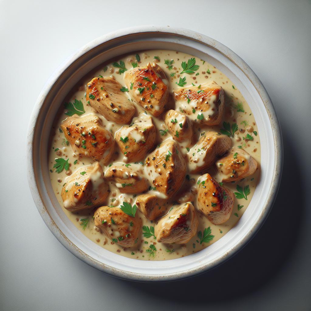 Pollo a la crema