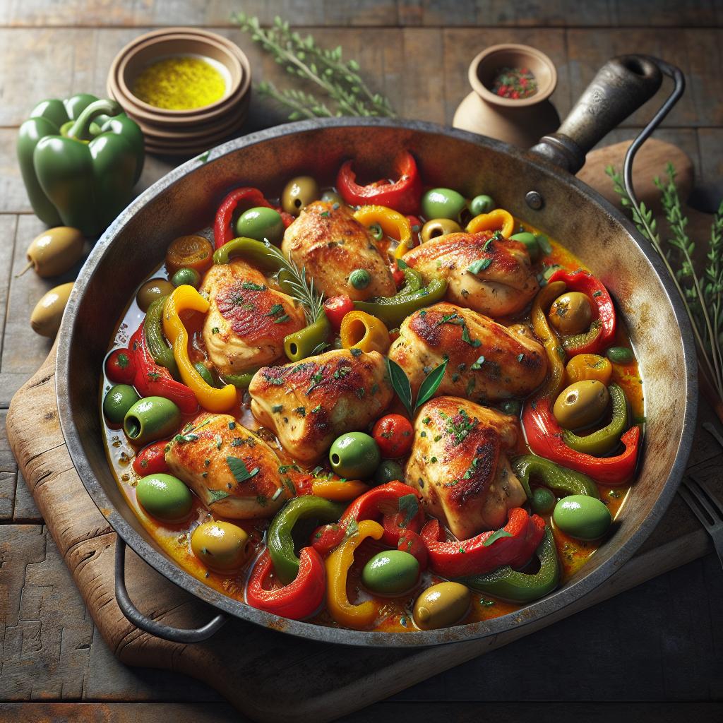 Pollo a la siciliana