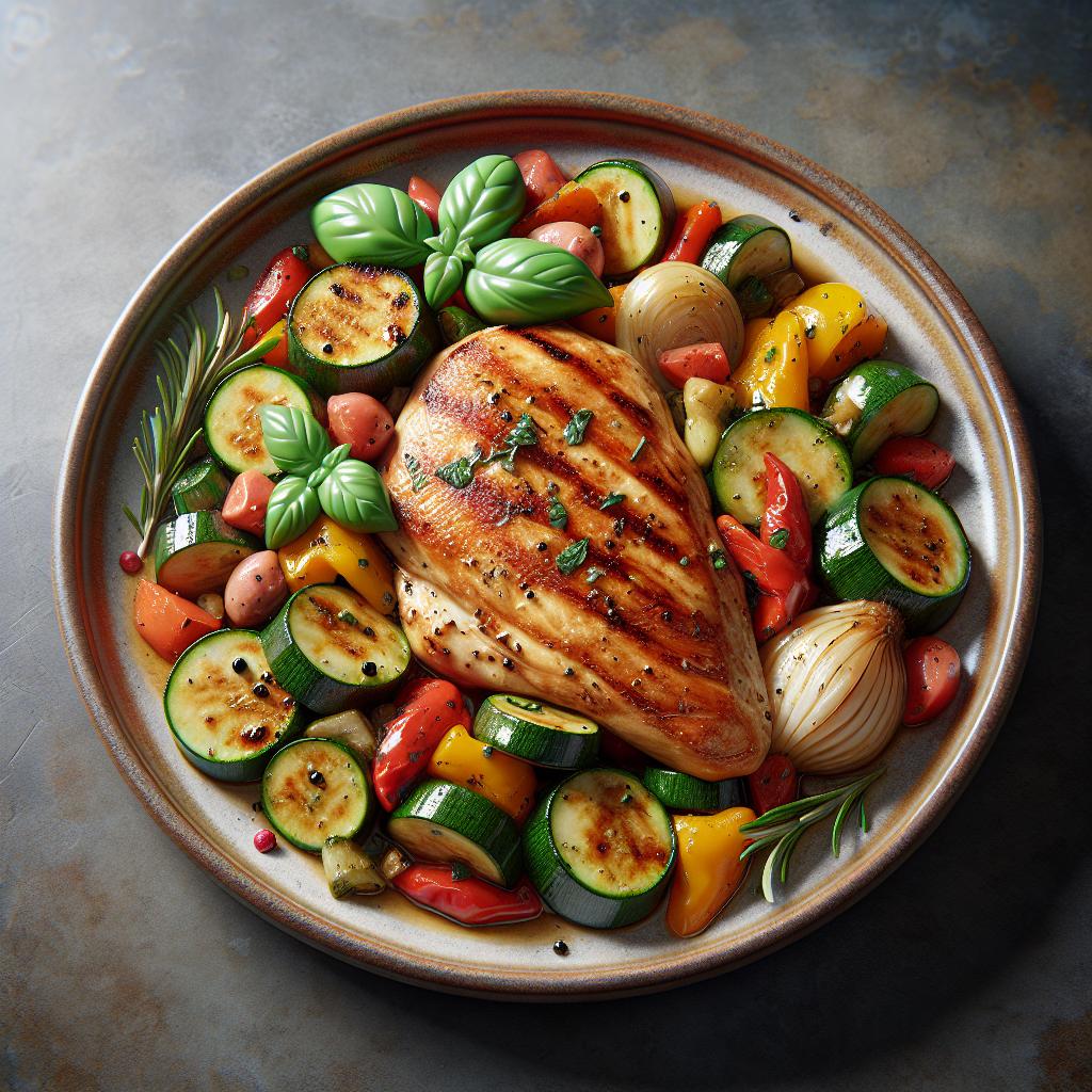 Pollo con verduras