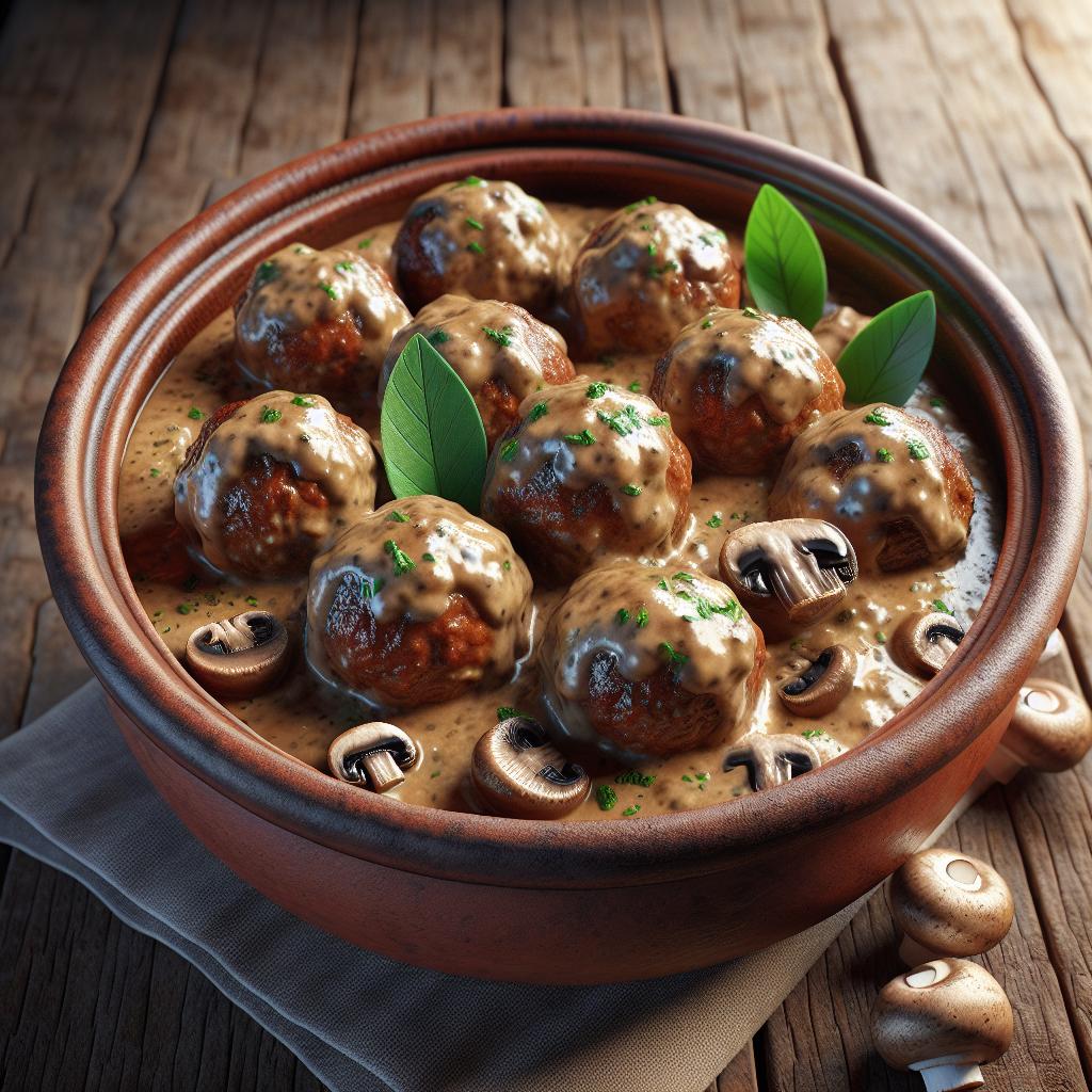 Albóndigas con champiñones
