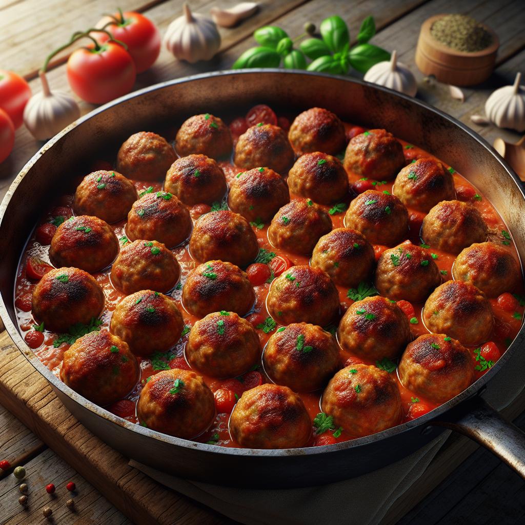 Albóndigas a la cazadora
