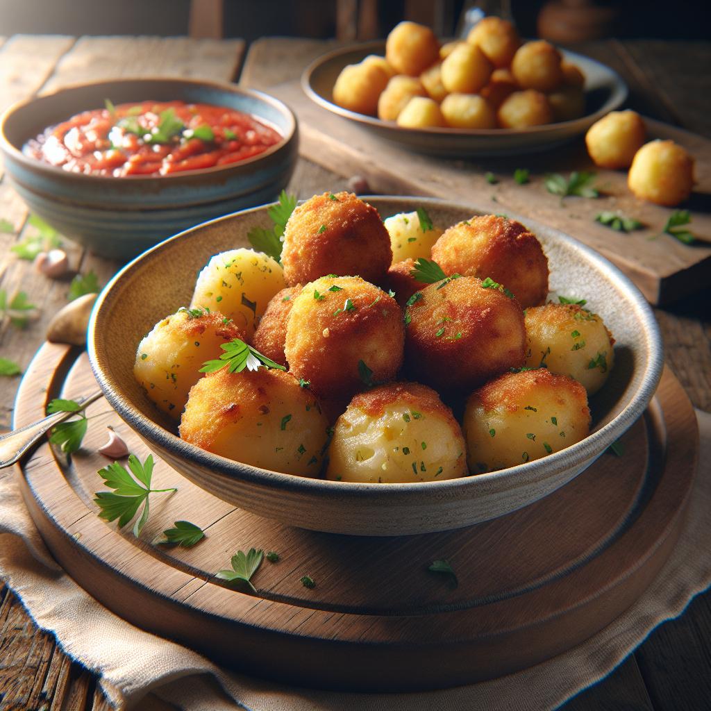 बैकलाओ और आलू की पोल्पेट