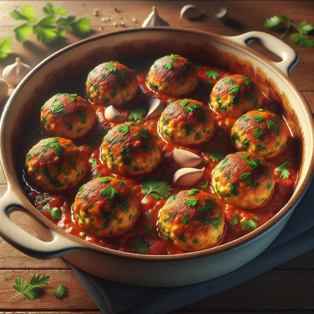 Albóndigas de acelga al horno