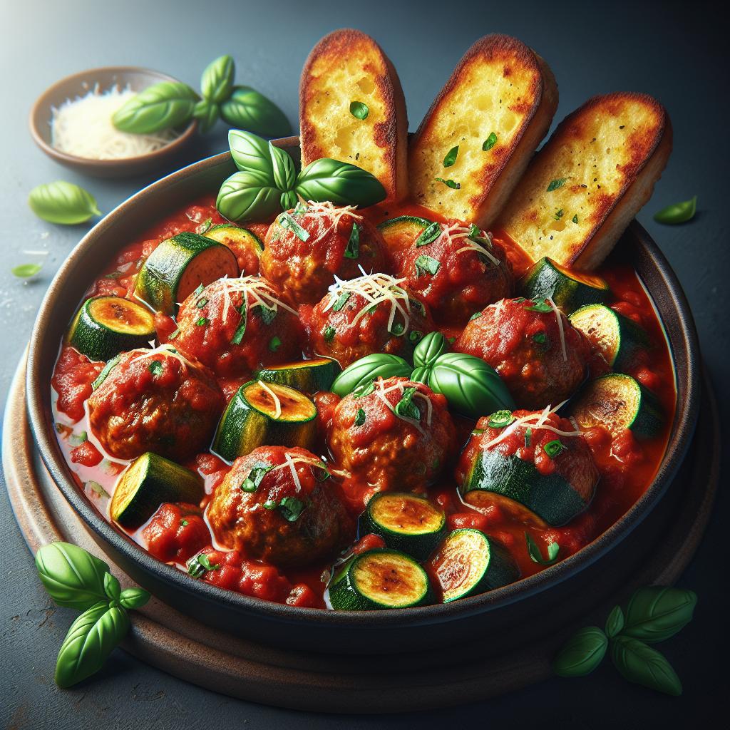 Albóndigas de carne y calabacín