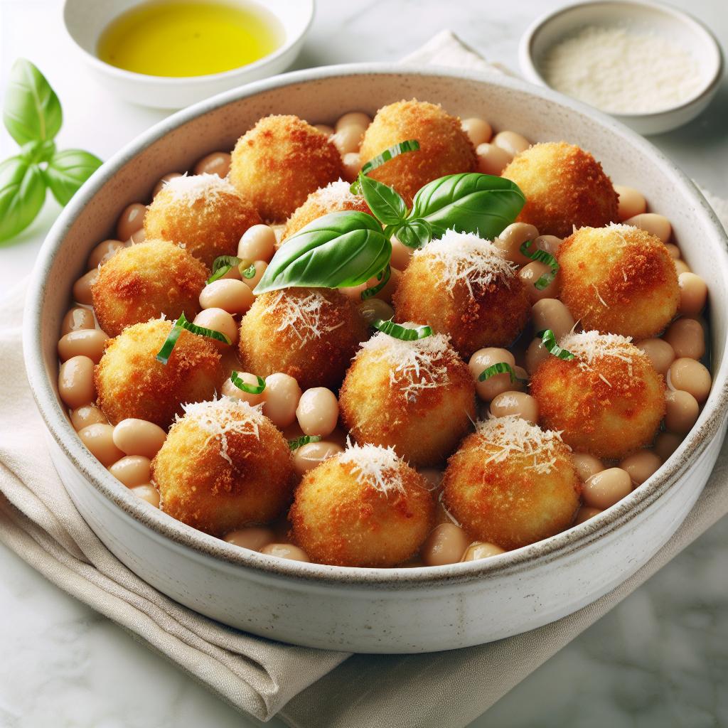Albóndigas de alubias cannellini