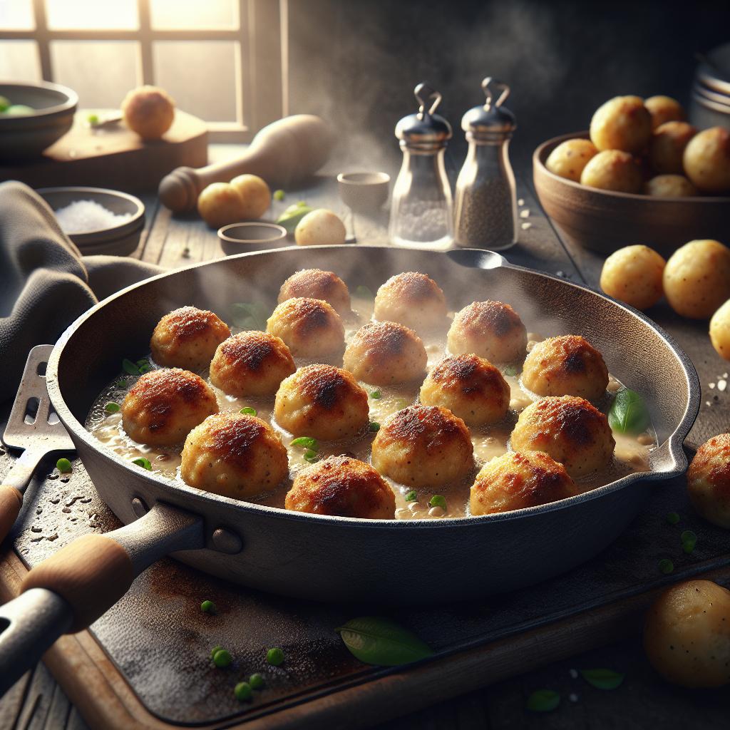 Albóndigas de patata al horno