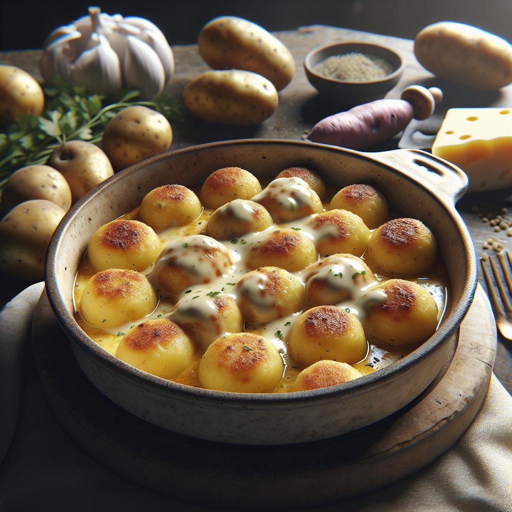 Albóndigas de patata y gorgonzola