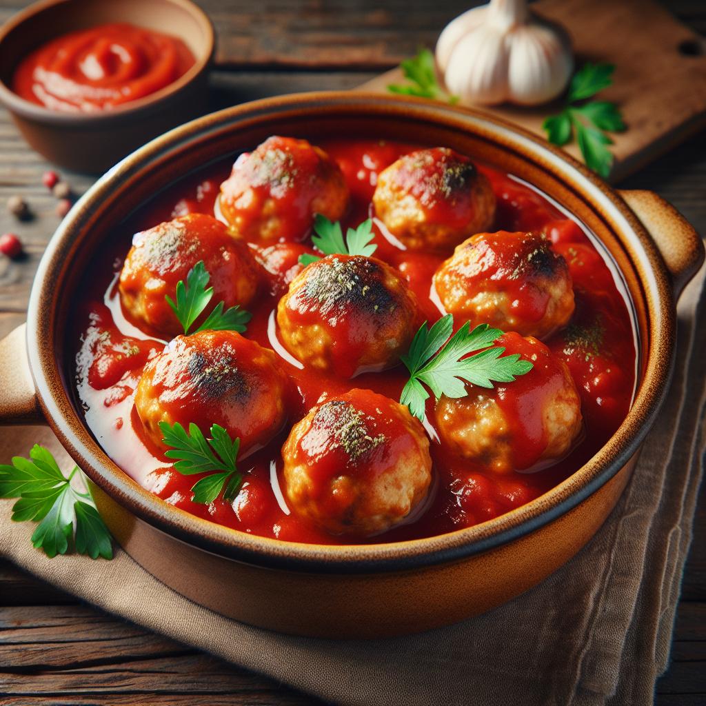 Albóndigas de pollo al horno
