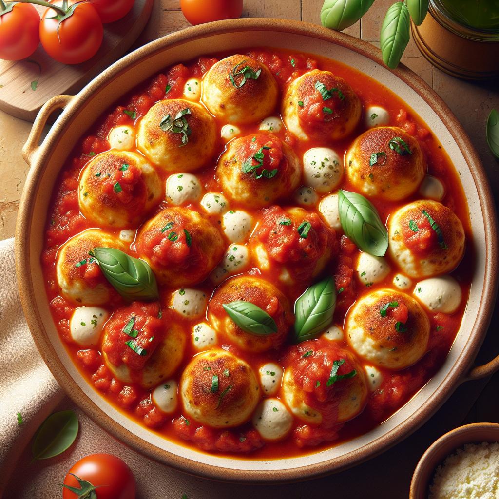 Albóndigas de ricotta al tomate