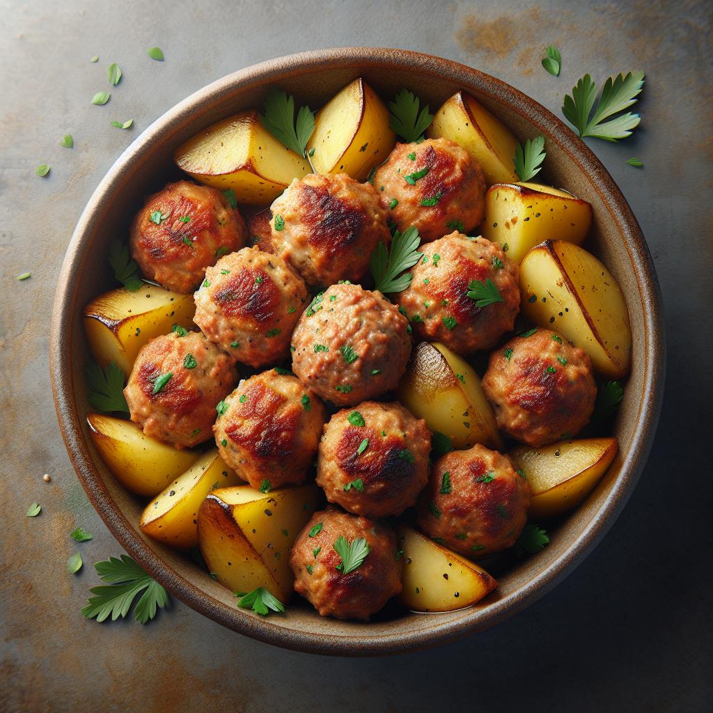 Albóndigas de atún y patatas