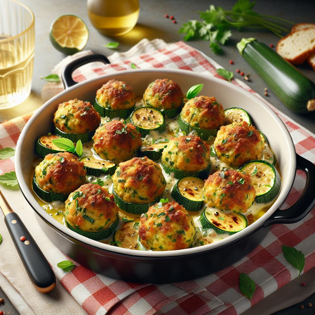 Albóndigas de calabacín al horno