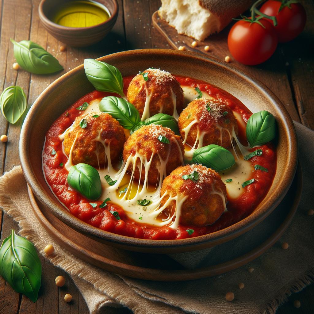 Albóndigas de garbanzos filantes
