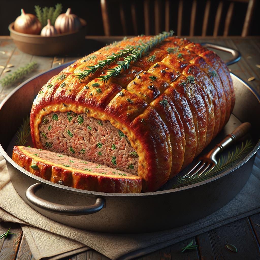 Pastel de carne en hojaldre