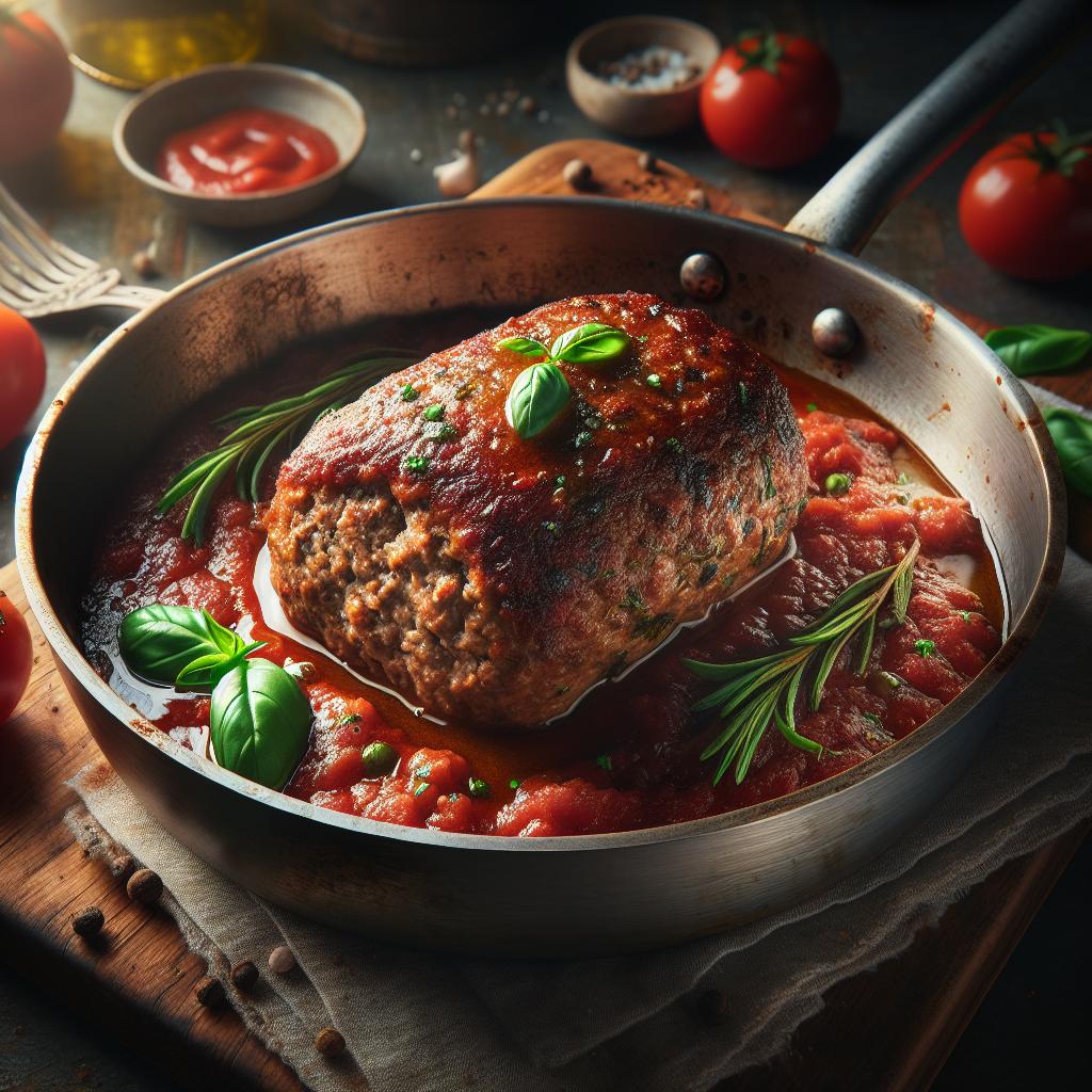 Pastel de carne en sartén