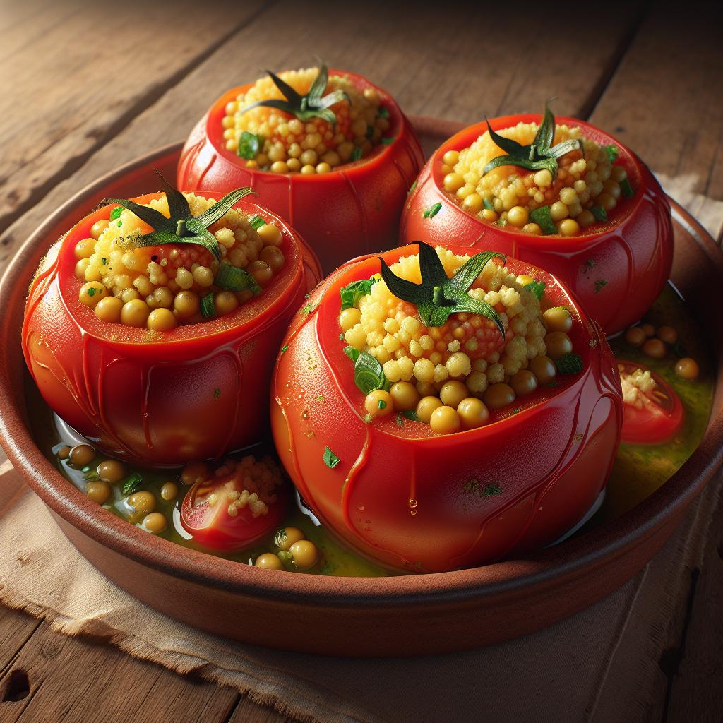 Tomates rellenos de cuscús