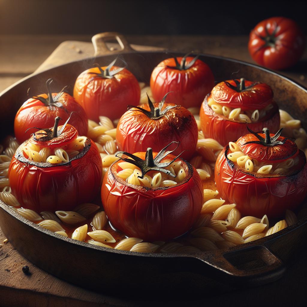 Tomates rellenos de cebada