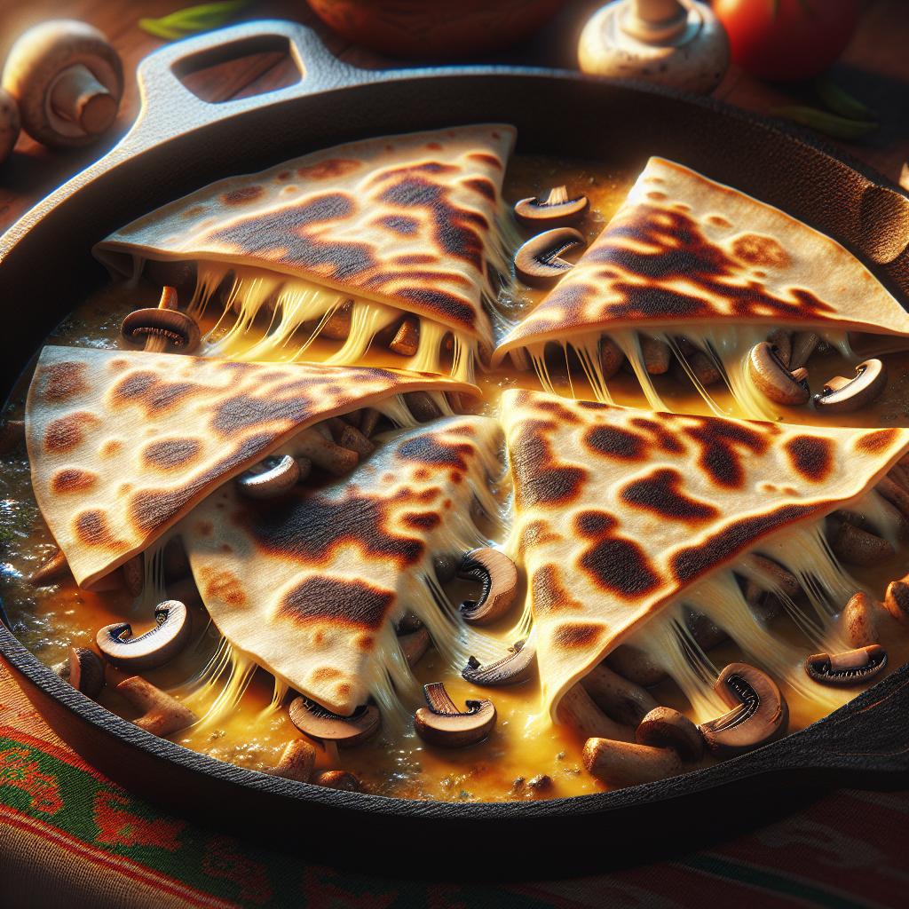 Quesadillas con hongos