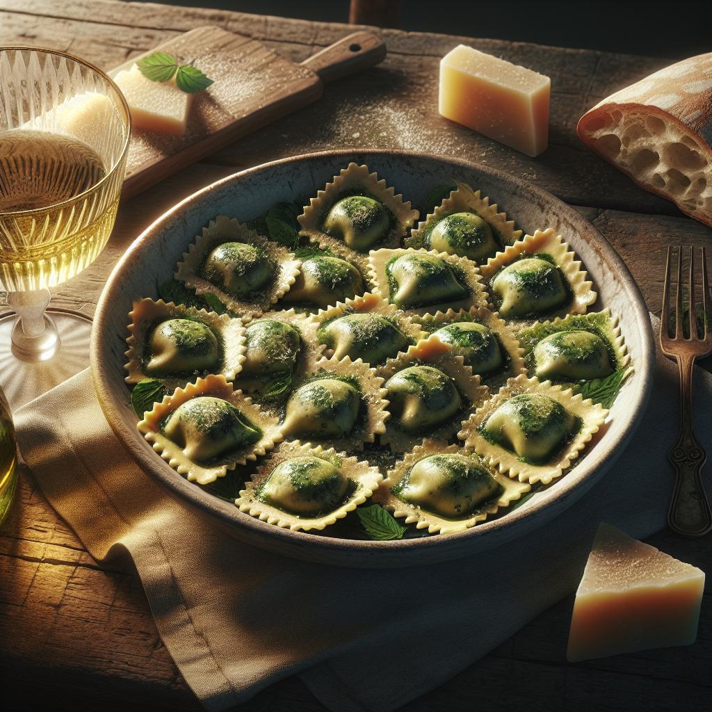 Ravioli de ortigas