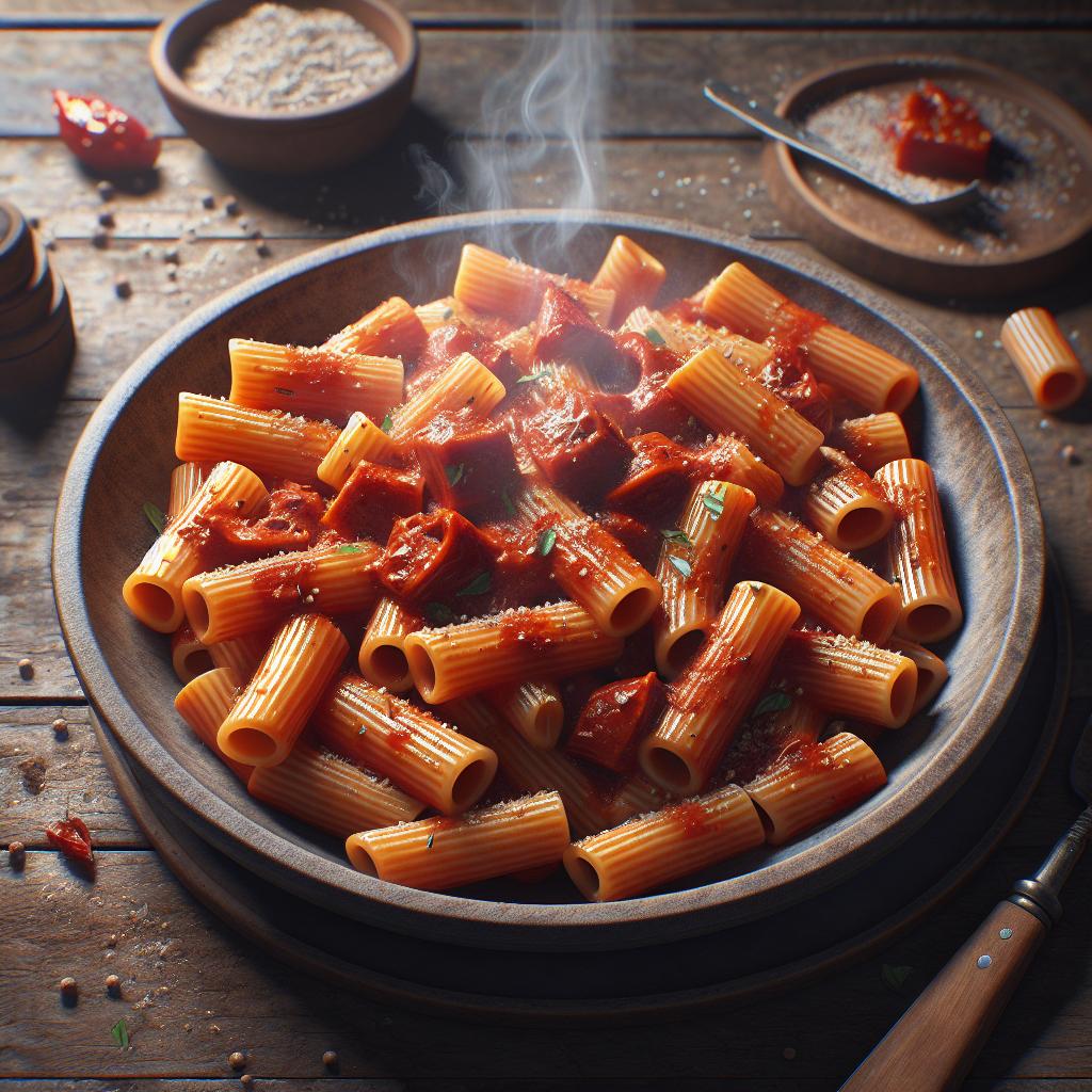 Rigatoni con la berza