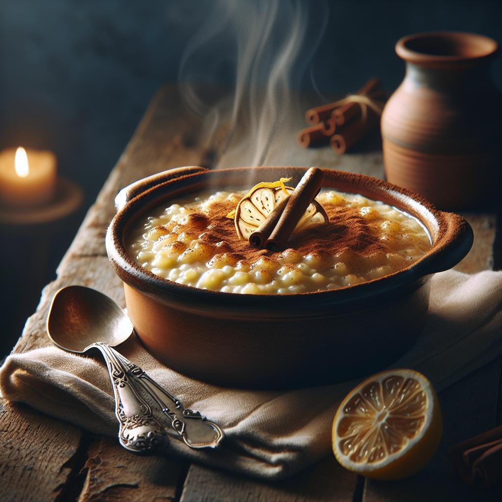 Arroz con leche al horno