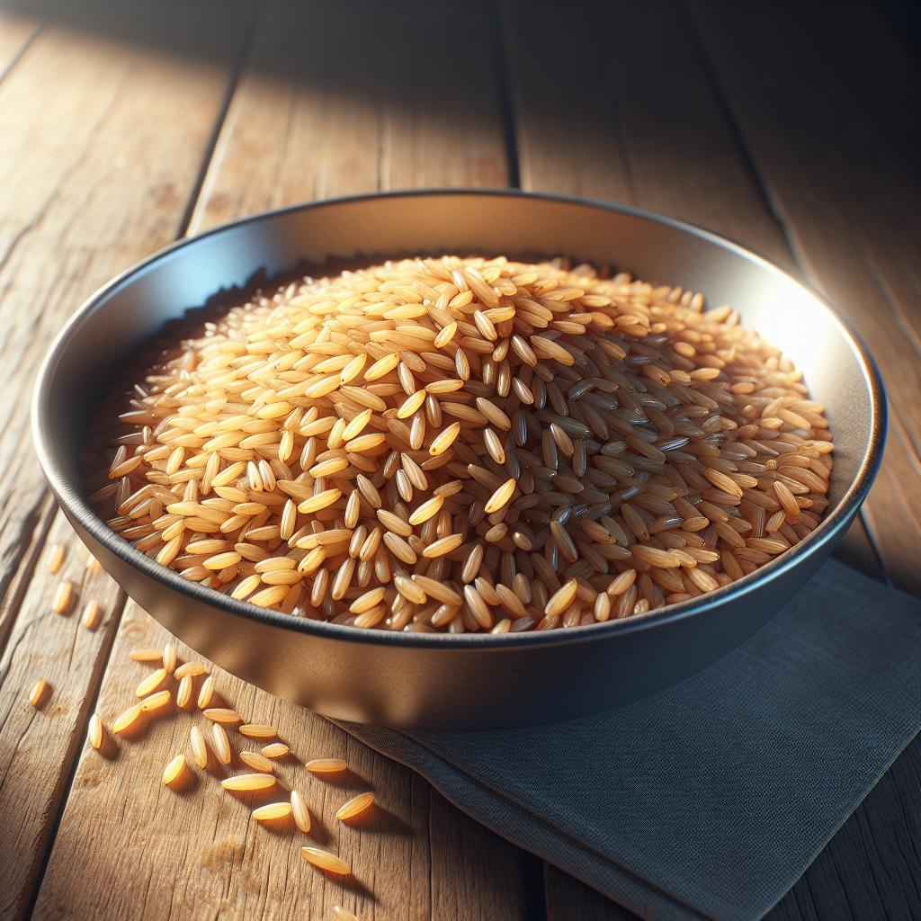Arroz integral tibio
