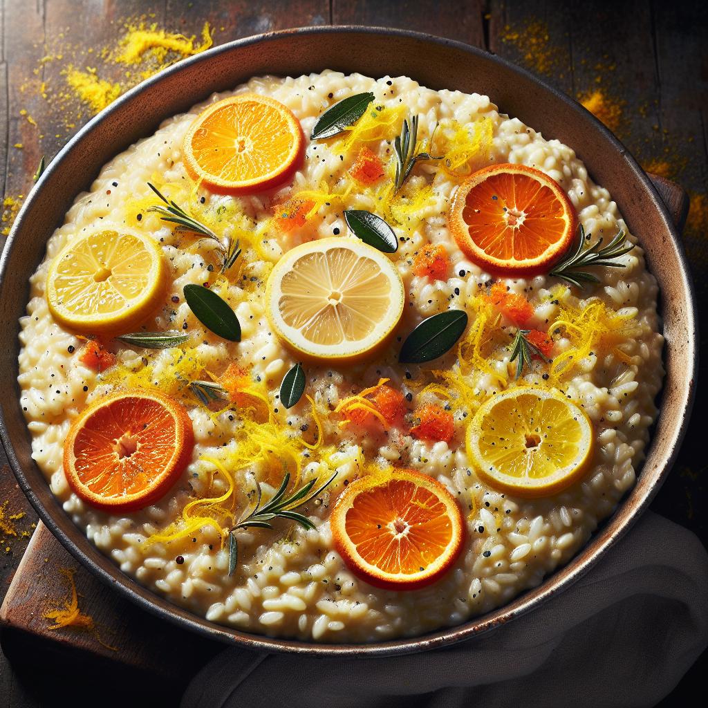 Risotto con cítricos