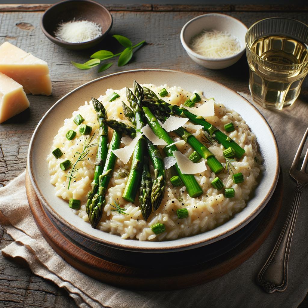 Risotto con espárragos