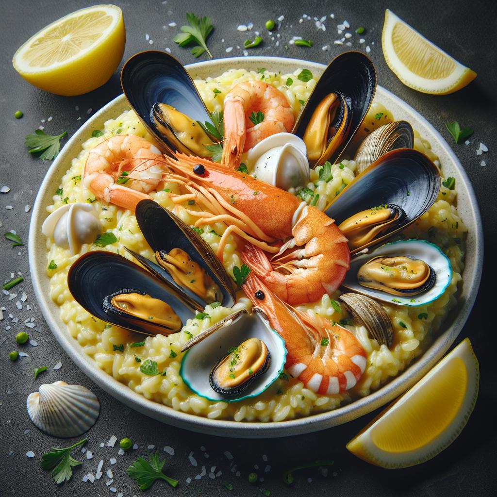 Risotto con frutos del mar