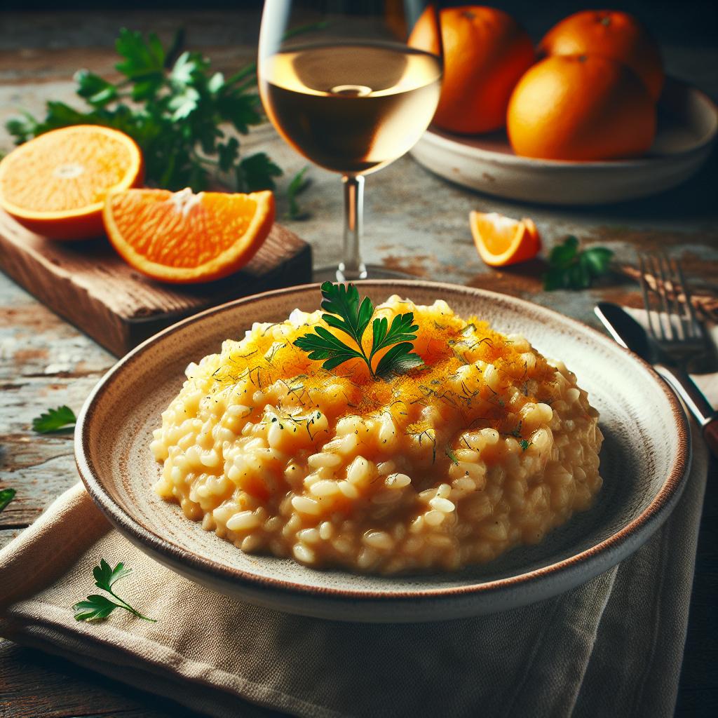Risotto a la naranja