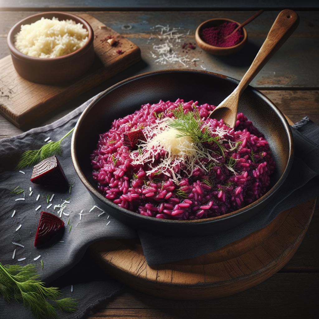 Risotto a la remolacha