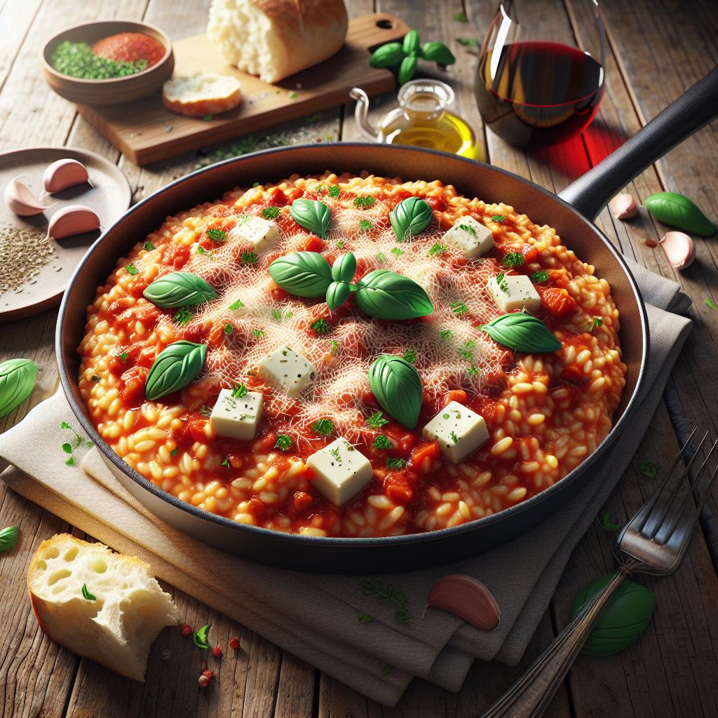 Risotto a la pizzaiola