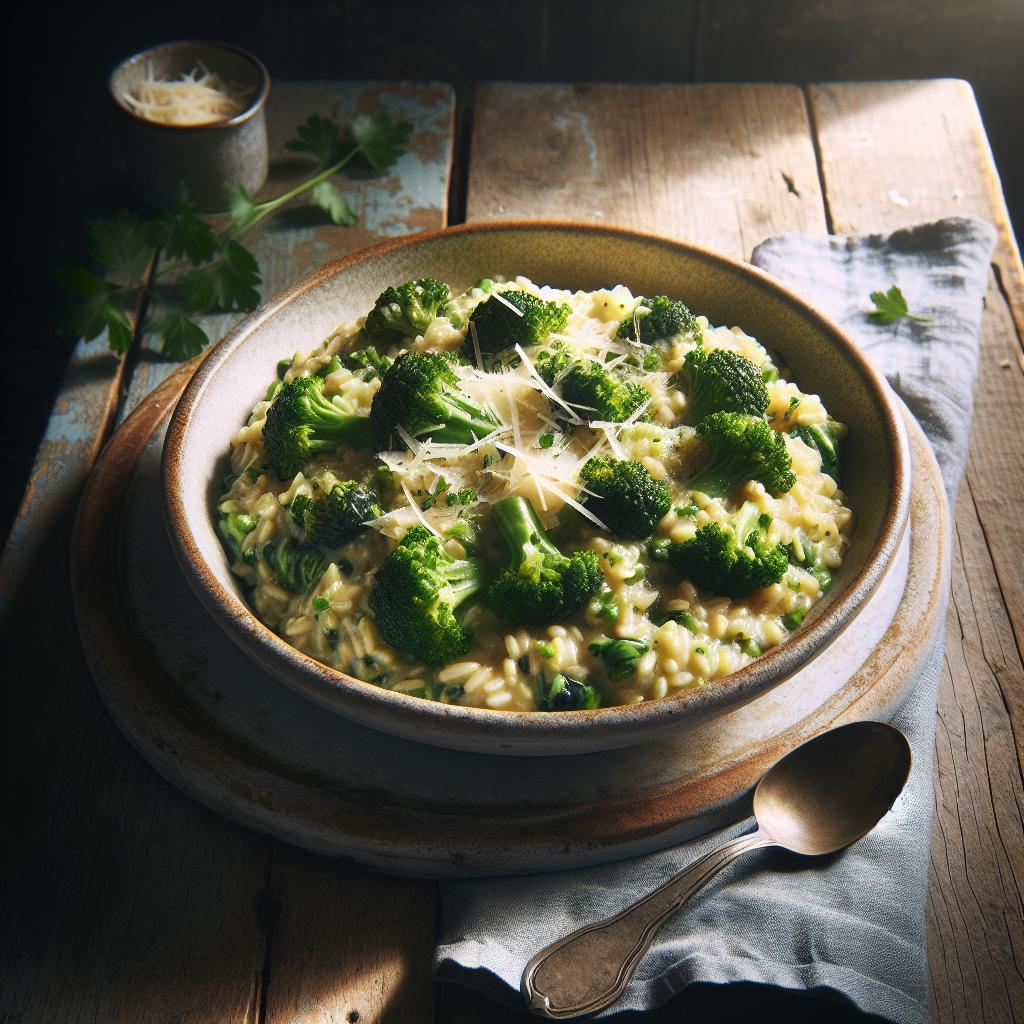 Risotto con brócoli
