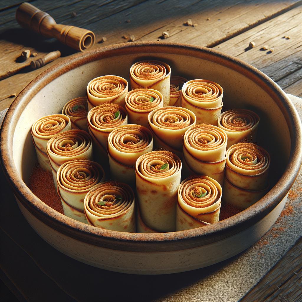 Rollitos de crepes rellenos