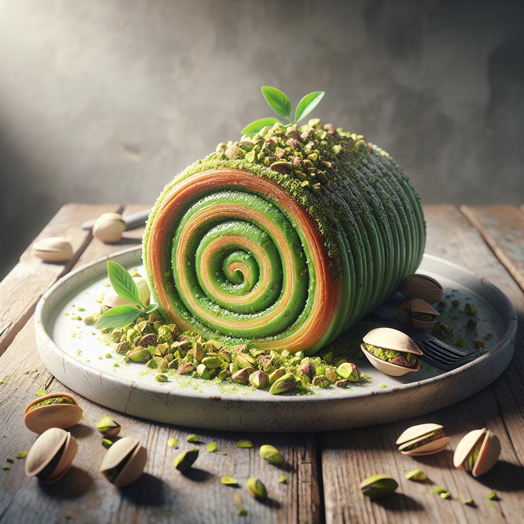 Rollo al pistacho
