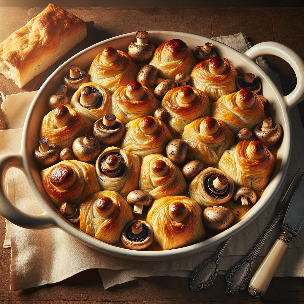 Rustici de setas al horno