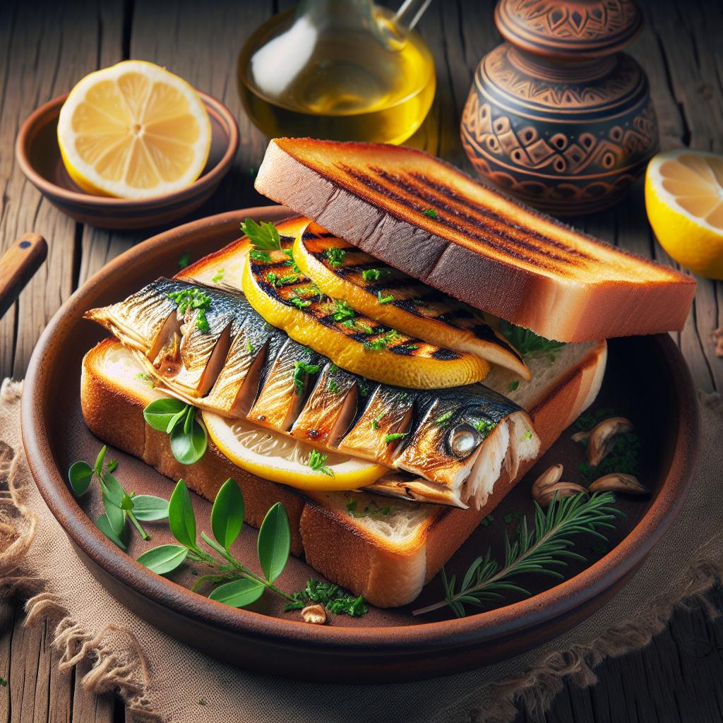 Sándwich de dorada a la siciliana