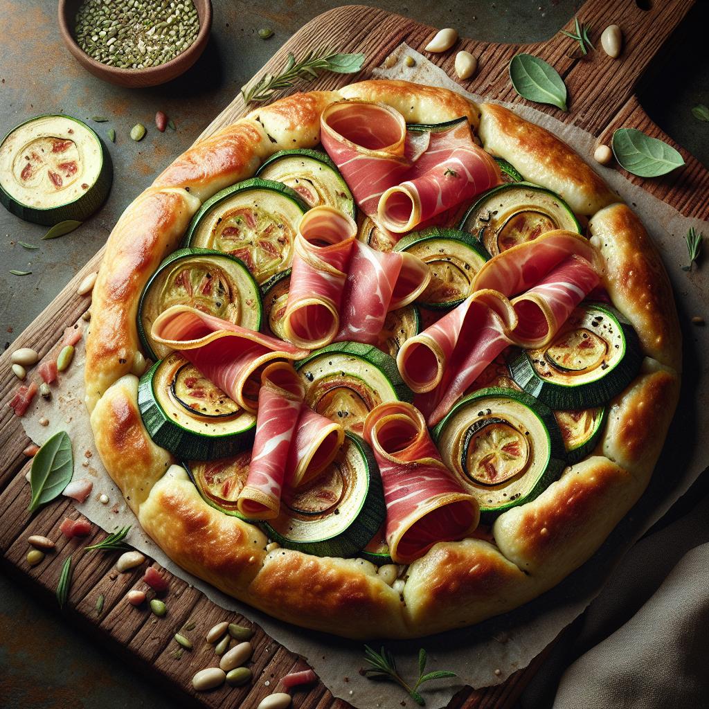 Schiacciata de calabacines y speck