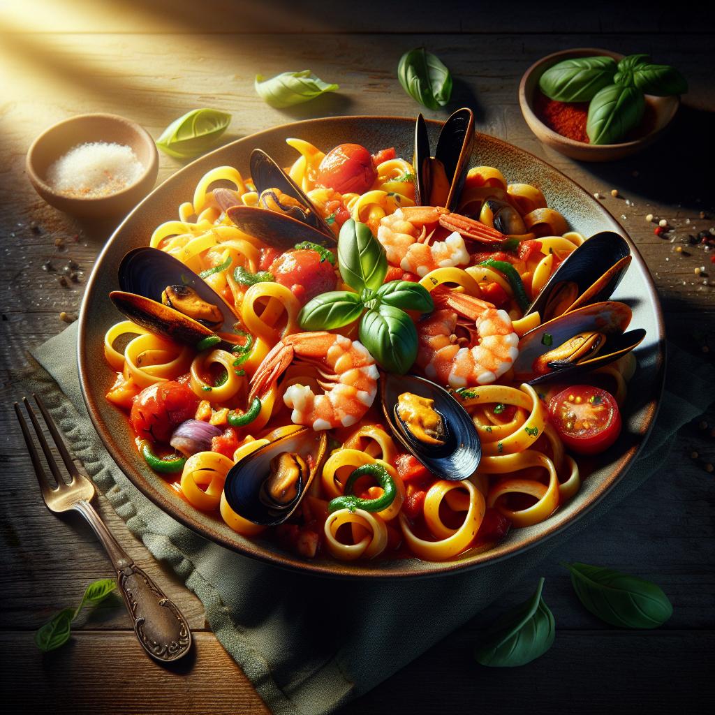 Scialatielli con frutos del mar