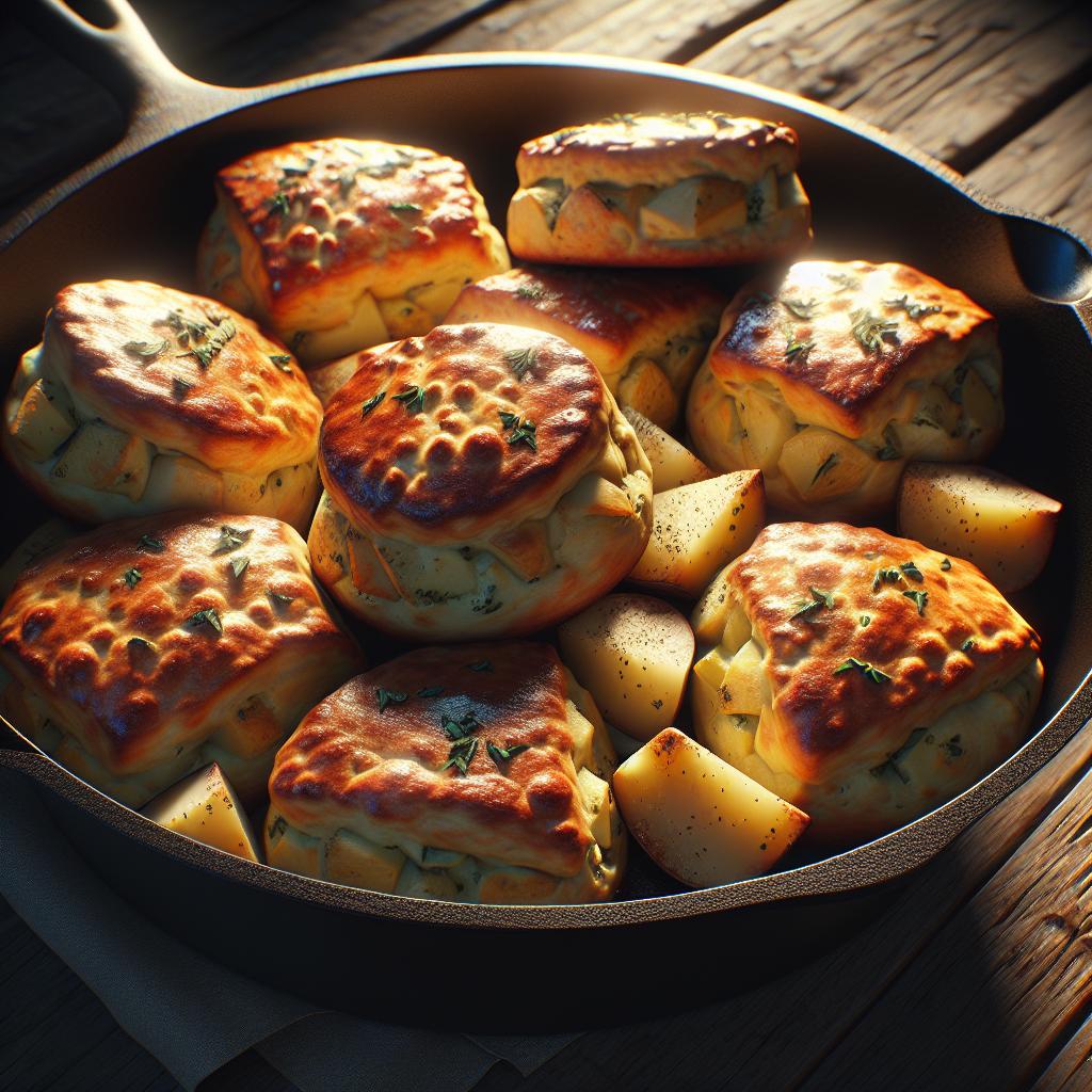 Scones salados con patatas