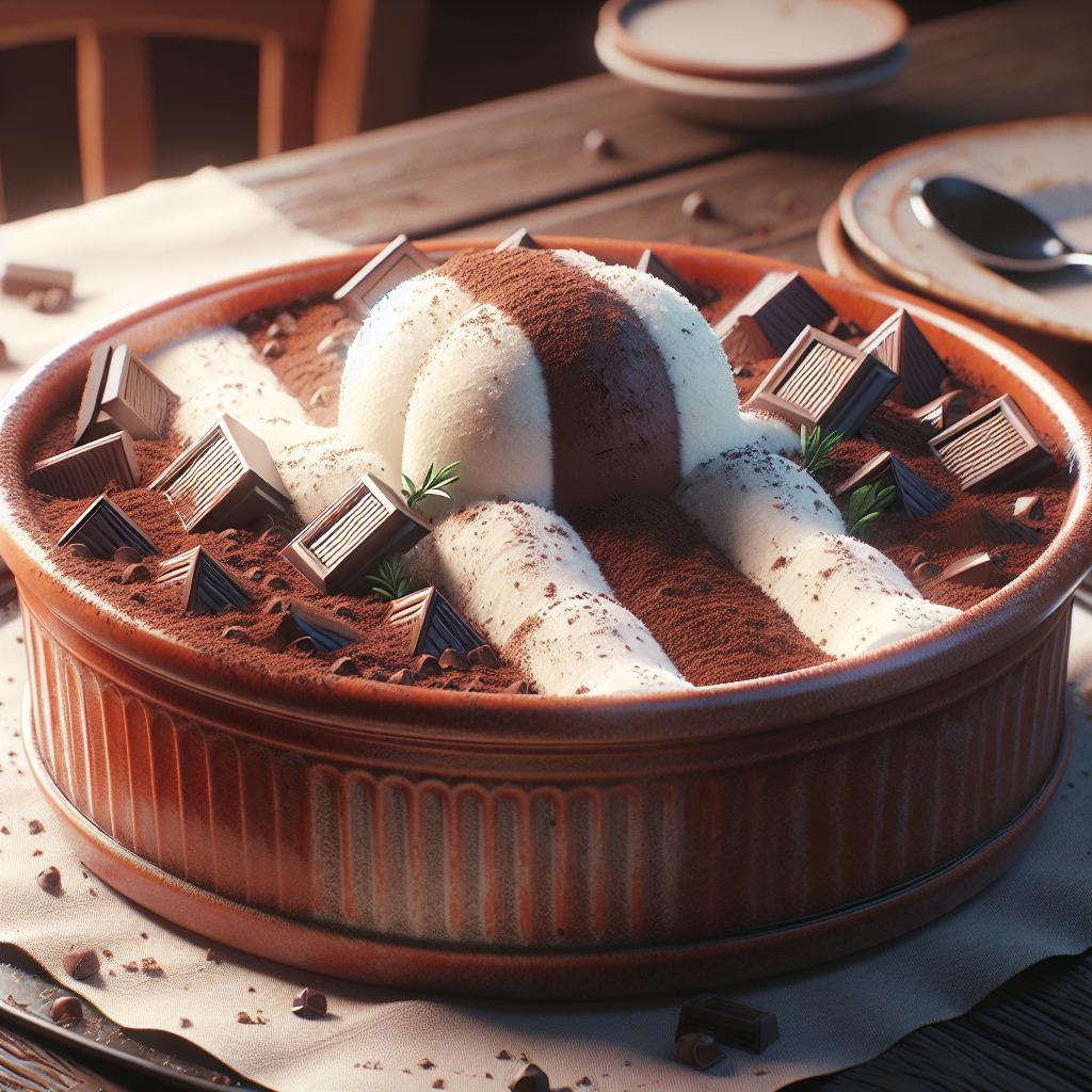 Semifreddo de dos chocolates