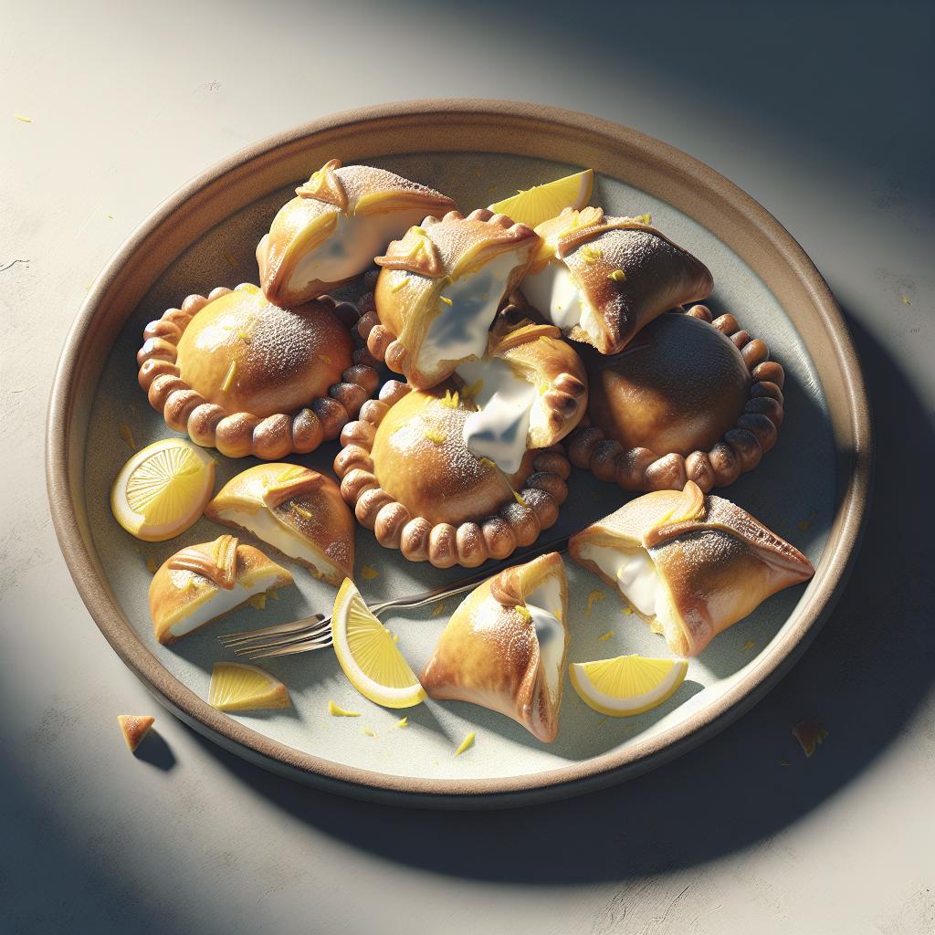 Hojaldritos de ricotta y limón