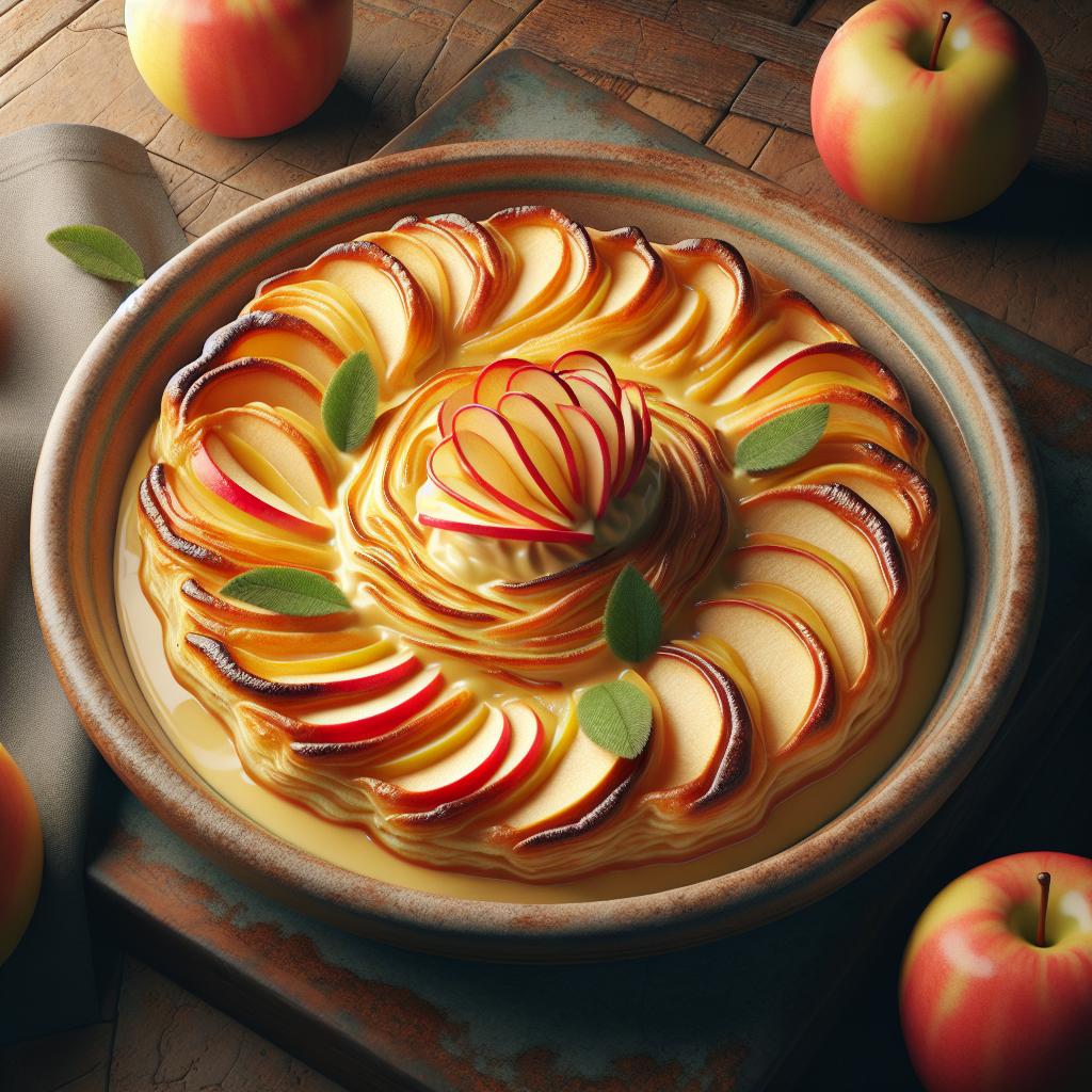 Hojaldritos de manzana y crema