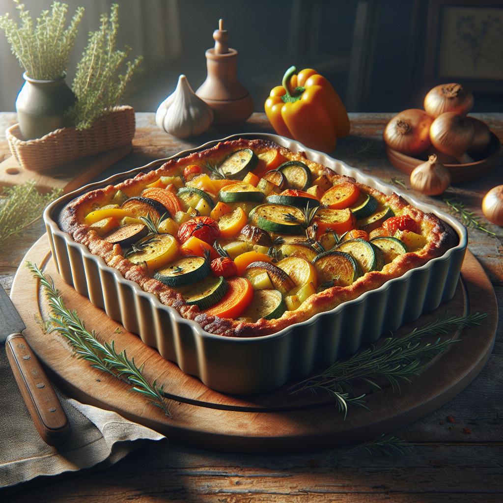 Pastel de verduras invernales