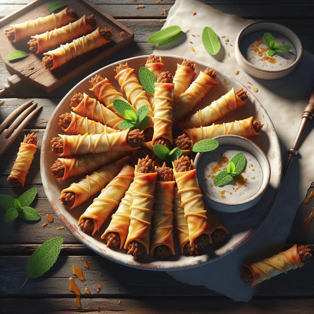 Cigarros marroquíes de pasta filo
